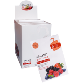 Set 12 plicuri mari parfumate, pentru haine si spatii de depozitare, aroma fructe de padure